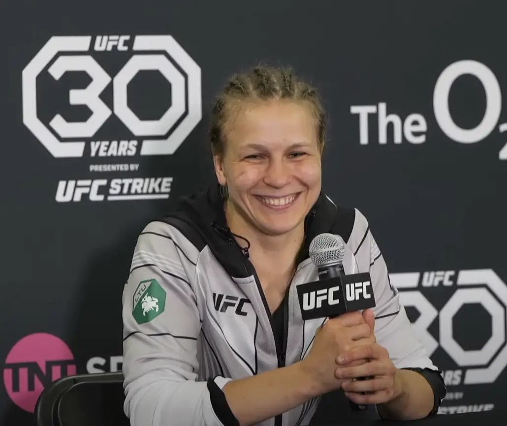Julija Stoliarenko Armbars Molly McCann post fight speech