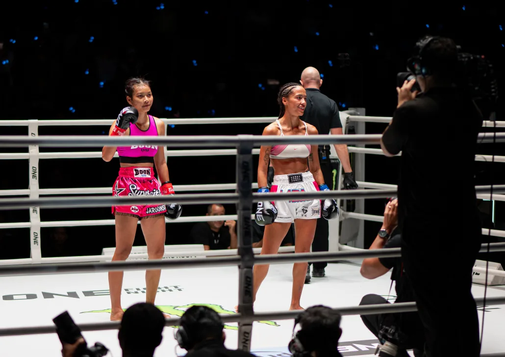 Anna “Supergirl” Jaroonsak victorious over Lara Fernandez at ONE Fight Night 13 (Countfilms)