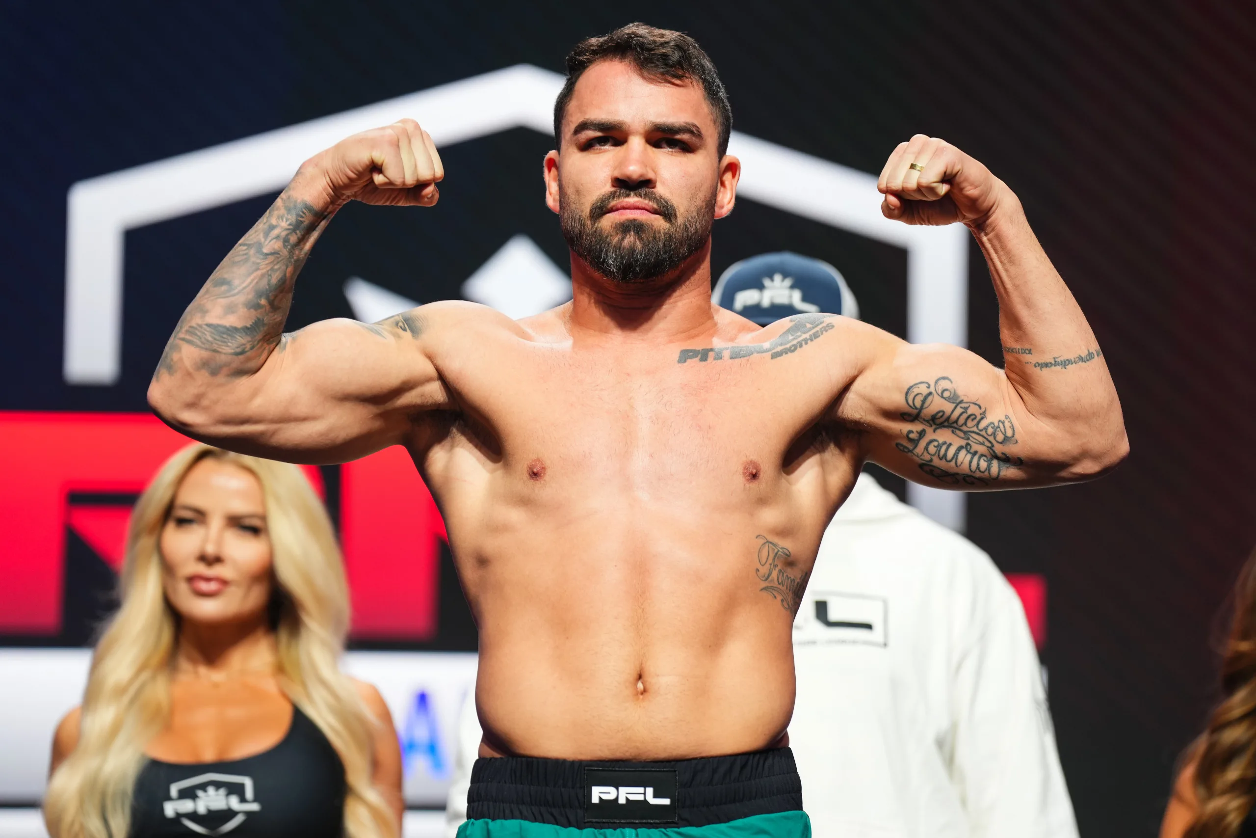 2024 PFL 2: Las Vegas Weigh-Ins at the Westgate Las Vegas Resort & Casino in Las Vegas, Nevada, Thursday, April 11, 2024. (Cooper Neill / PFL)