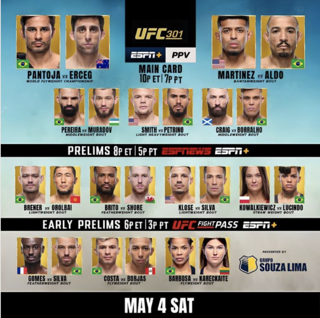 UFC-301-Fight-Card